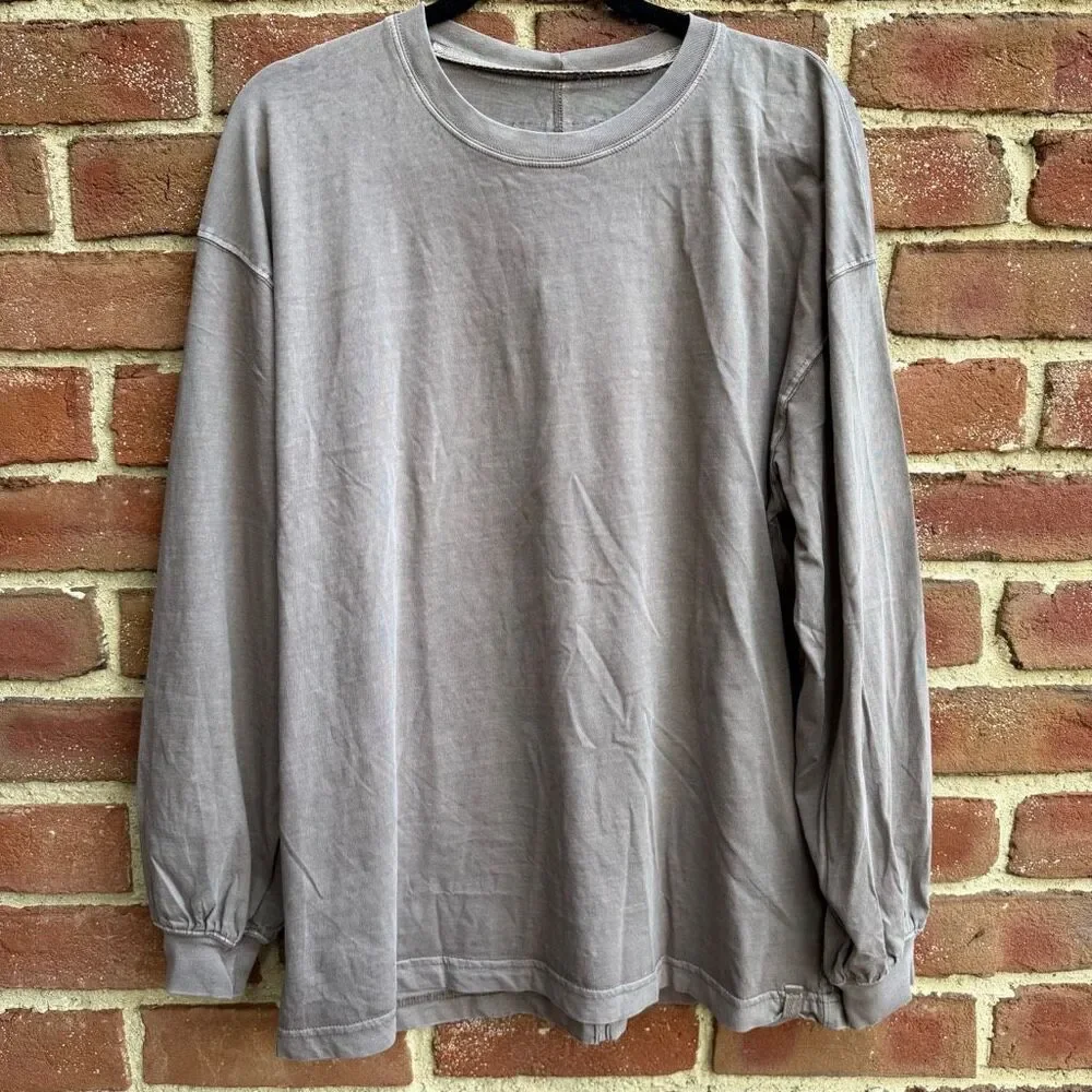 Free people We The Free Perfect Oversized long sleeve Tee mocha S NEW